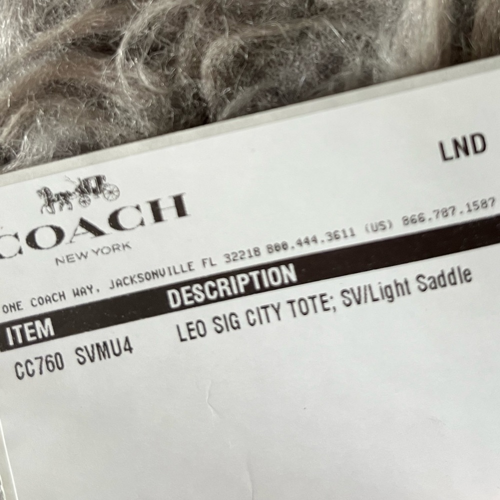 Coach city tote leopard print NWT - Picture 11 of 12